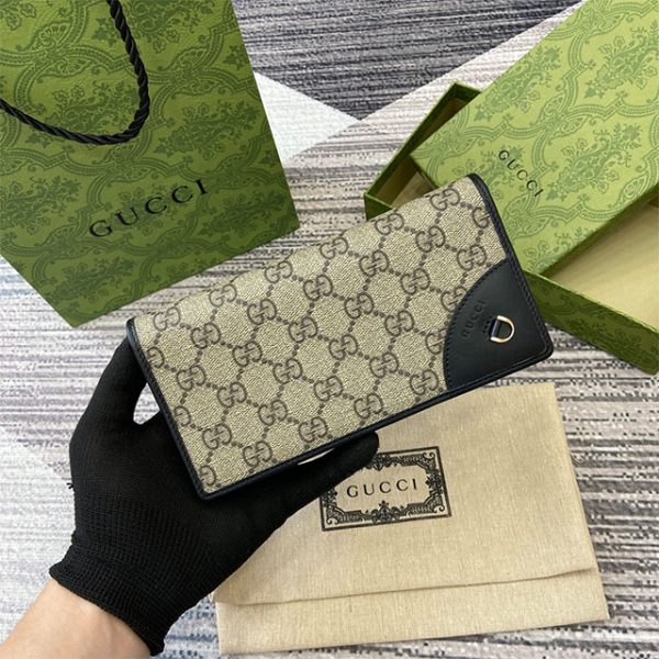 GUCCI GG Emblem continental wallet 821802 #2