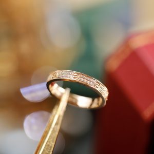 Cartier LOVE Rings Mini Model Paved
