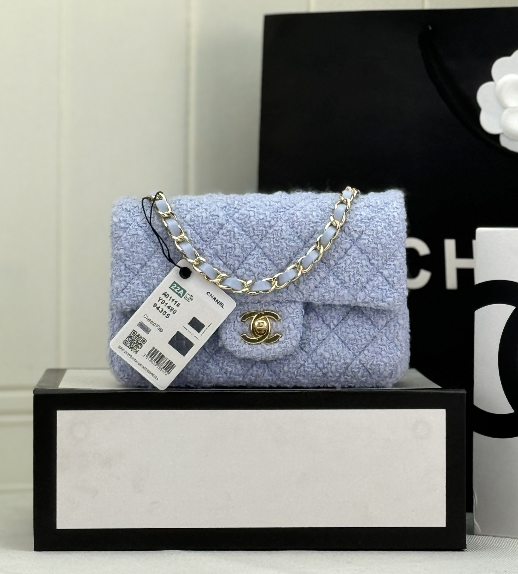 CHANEL MINI CLASSIC 11.12 HANDBAG 20 12 ¡Á 20 ¡Á 6 cm