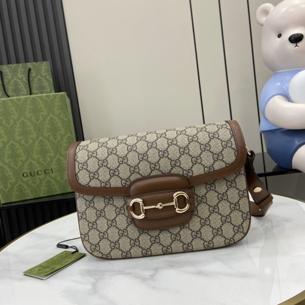 GUCCI Horsebit 1955 Soft Small Shoulder Bag 4