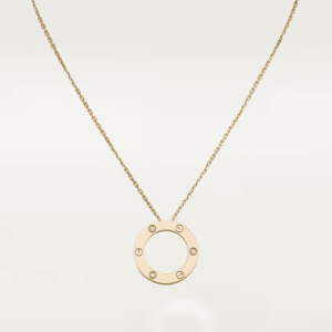 Cartier LOVE necklace, pendant, 3 diamonds