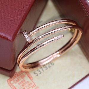 Alternative view of Cartier Juste un Clou bracelet, double, half-paved
