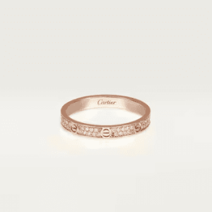 Cartier LOVE ring, mini model, paved