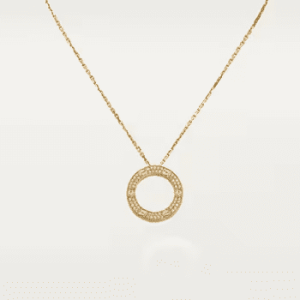 Cartier LOVE necklace, pendant, paved 1