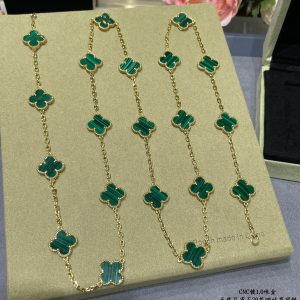 Alternative view of Van Cleef & Arpels Vintage Alhambra long necklace, 20 motifs 5