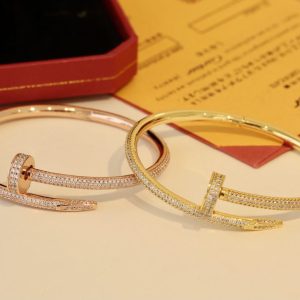 Alternative view of Cartier Juste un Clou bracelet, classic model, half-paved