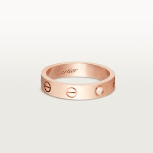 Cartier LOVE ring, small model, 1 diamond