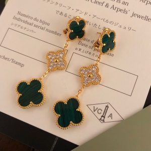 Alternative view of Van Cleef & Arpels Magic Alhambra earrings, 3 motifs 3