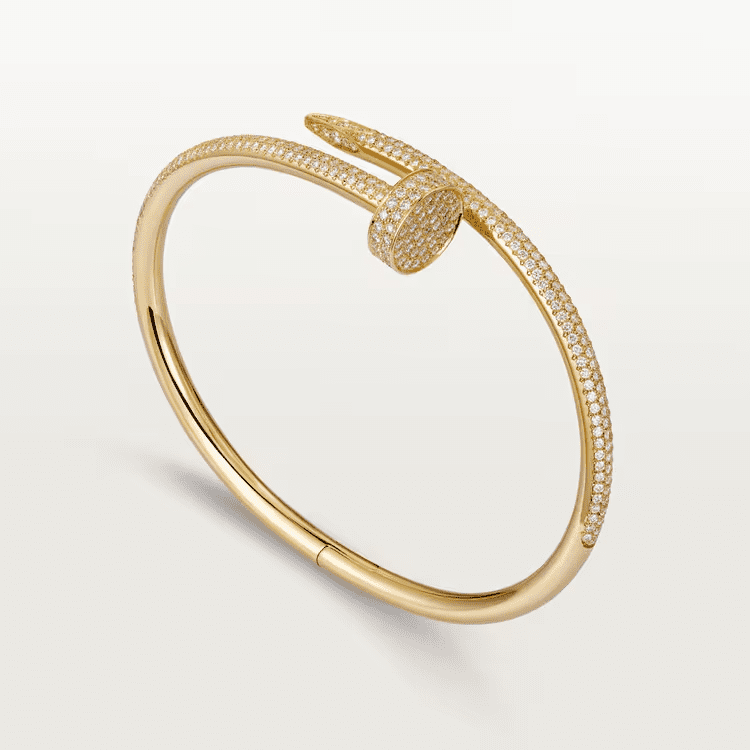 Cartier Juste un Clou bracelet, classic model, half-paved - Image 14