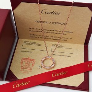 Alternative view of Cartier LOVE necklace, pendant, paved 1