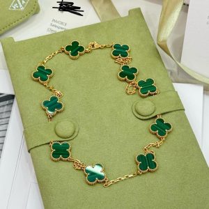 Alternative view of Van Cleef & Arpels Vintage Alhambra necklace, 10 motifs 5