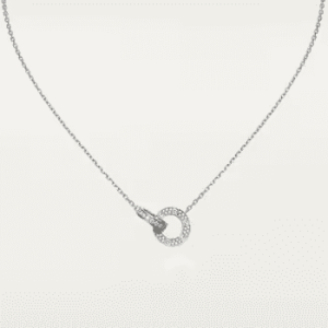 Cartier LOVE necklace, pendant, paved 2