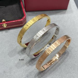 Alternative view of Cartier LOVE bracelet, classic model, brushed