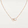 Cartier LOVE necklace, pendant, half-paved