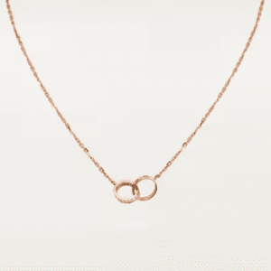 Cartier LOVE necklace, pendant, half-paved