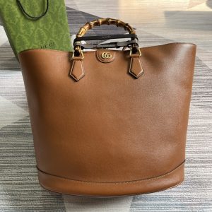 Alternative view of GUCCI DIANA LARGE TOTE BAG Brown 40W x 34H x 21D CM