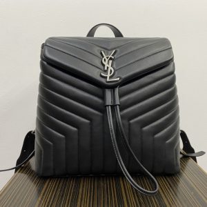Alternative view of YSL LOULOU BACKPACK BLACK 33x26x13cm