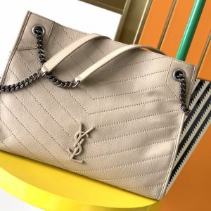 Alternative view of YSL NIKI SHOPPING IN VINTAGE LEATHER BEIGE 12.9 X 10.6 X 4.5 INCHES