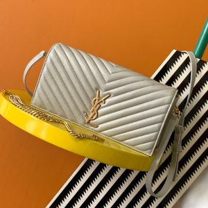 Alternative view of YSL KATE 99 IN QUILTED NAPPA LEATHER WHITE 10.2 X 5.3 X 1.7 INCHES
