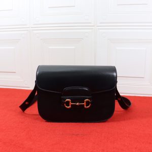 Alternative view of GUCCI HORSEBIT 1955 SHOULDER BAG BLACK 9.8"W x 7"H x 3.1"D