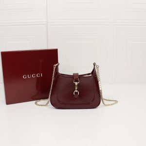 GUCCI JACKIE NOTTE MINI BAG  7.7"W x 7.1"H x 1.4"D