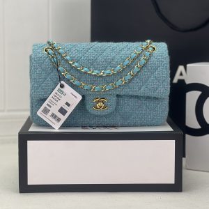 Alternative view of CHANEL CLASSIC 11.12 HANDBAG Tweed & Gold-Tone Metal 6 ¡Á 9.9 ¡Á 2.5 in