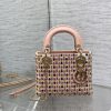 DIOR Artistic Limited Edition Three-Gusset Lady Dior Bag with Heavy Bead Embroidery 17CM
