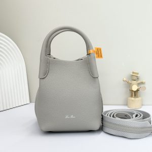 Loro Piana Micro Bale bag Grained Calfskin 23 x 16 x 14 cm