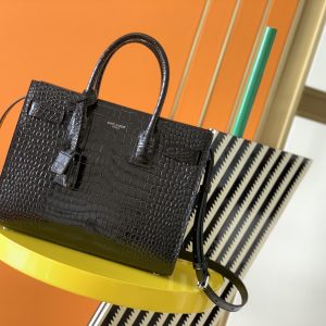 Alternative view of YSL SAC DE JOUR IN EMBOSSED CROCODILE LEATHER - baby 26x13.5x12.5cm