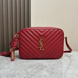 YSL LOU camera bag in quilted leather 23x16x6cm