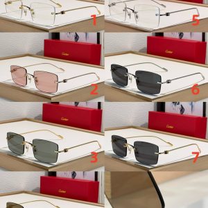 Alternative view of Cartier Glasses CT0367S 54-20-140