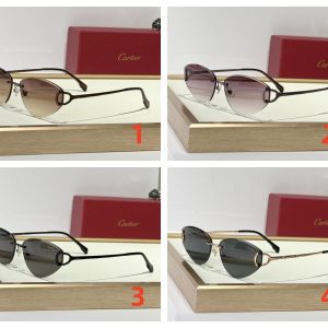 Alternative view of Cartier Glasses CT0334S 65-15 146