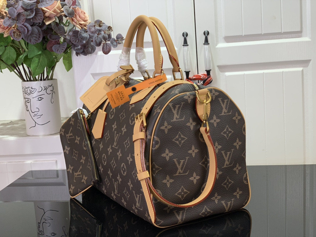 LV Speedy P9 Bandouli¨¨re 40 Monogram M24422 40 x 26 x23cm - Image 3