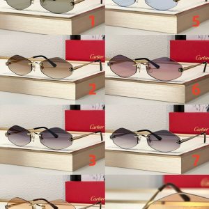 Alternative view of Cartier Glasses CT0433S 55-20-140