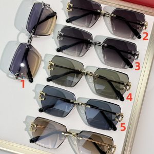 Alternative view of Cartier Glasses CT0466S 58-16-145
