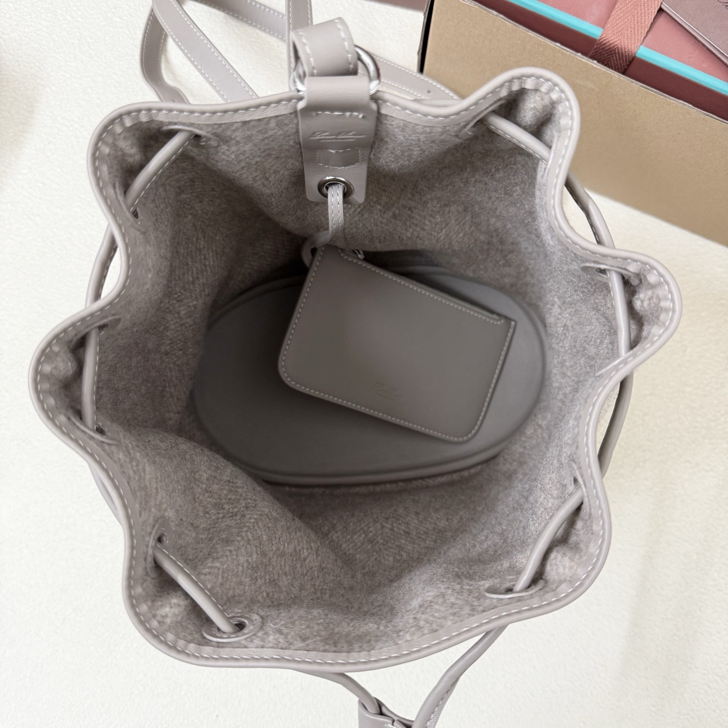 Loro Piana Extra Drawstring Backpack L27 25x27x14 cm - Image 6