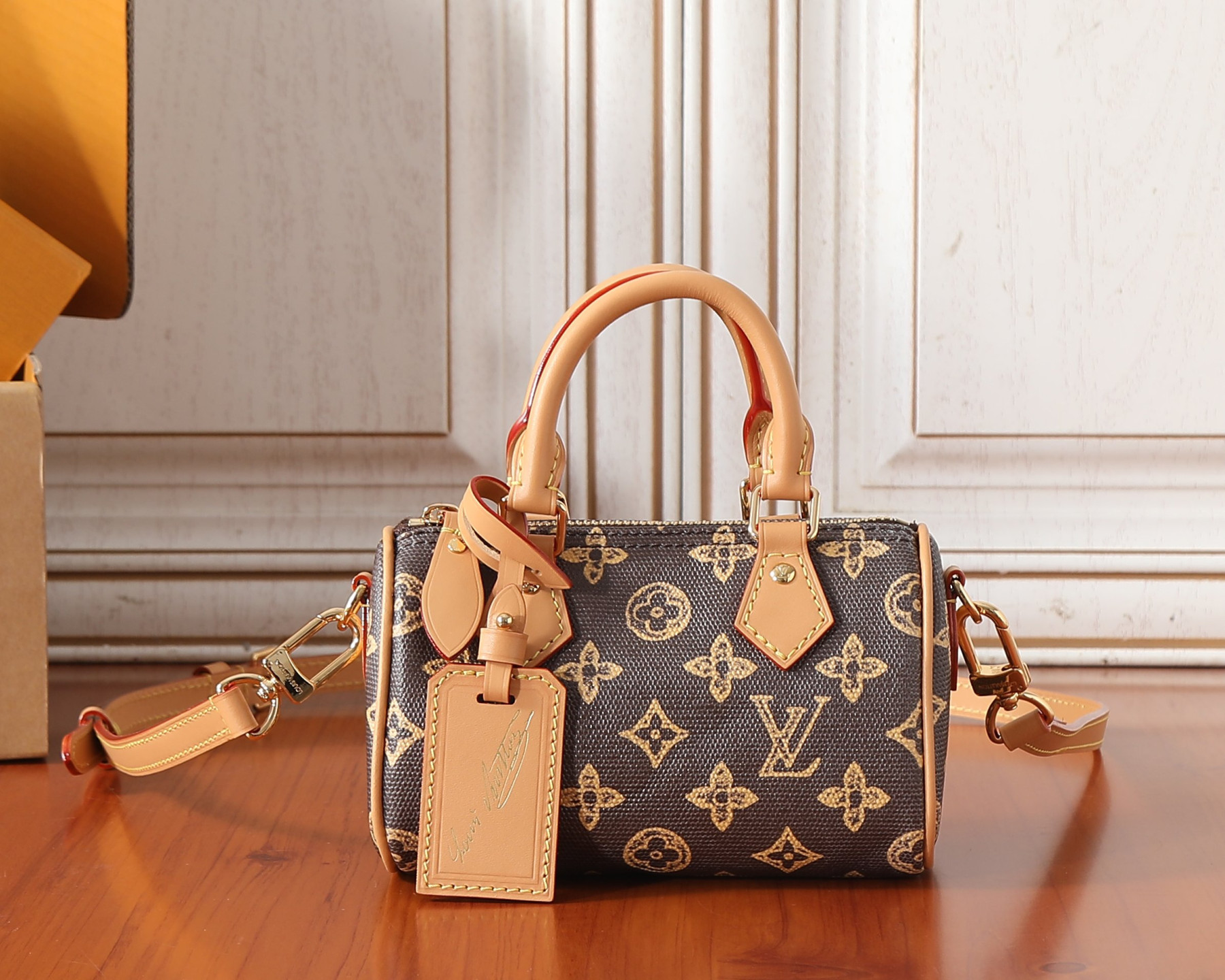 LV NANO SPEEDY Handbag M27610 10x7.5x16cm - Image 2