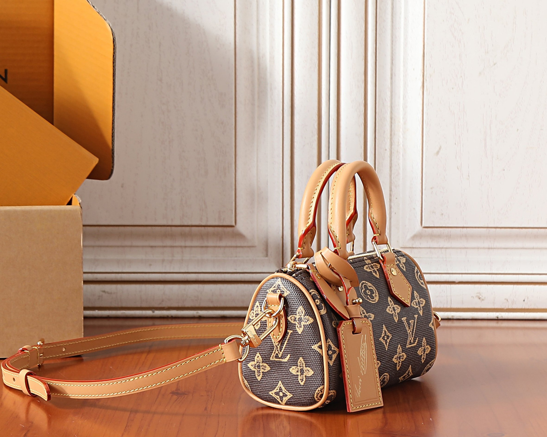 LV NANO SPEEDY Handbag M27610 10x7.5x16cm - Image 3
