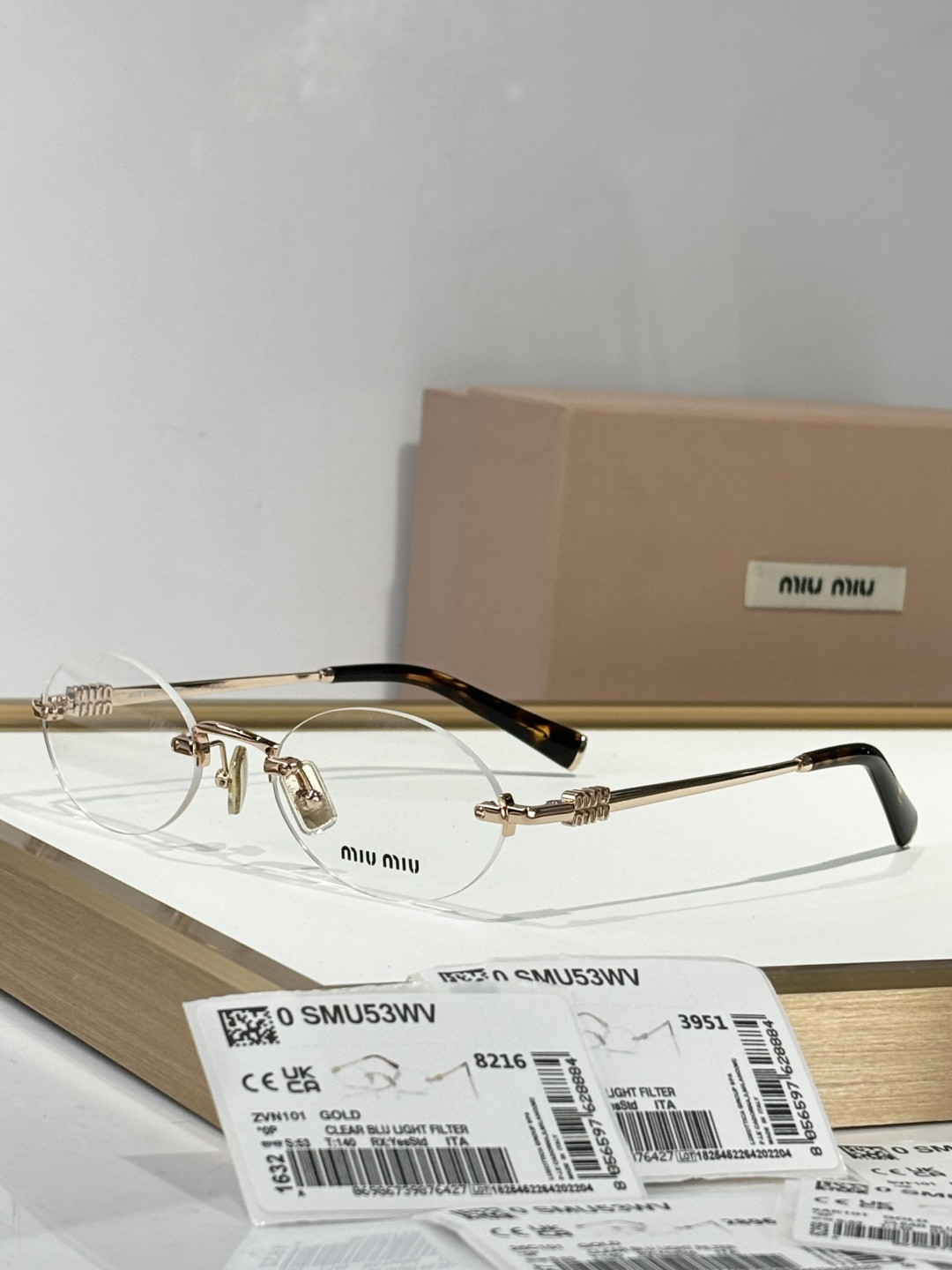 Miu Miu Glasses SMU53WV 53-20-140 - Image 3