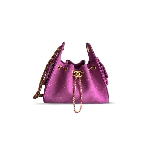 CHANEL 25 MINI HOBO BAG SUEDE AS5631 05 (22*20*12.5cm)