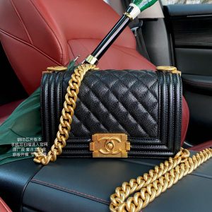 Alternative view of CHANEL Small BOY Handbag A67085 12x20.5x8.5cm #2