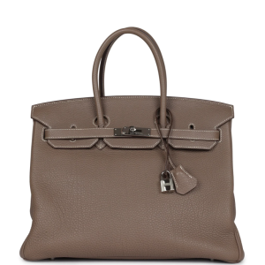 Herm¨¨s Birkin 35 Etoupe Togo Palladium Hardware