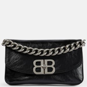 Alternative view of Balenciaga BB Soft Small Flap Leather Shoulder Bag 748598