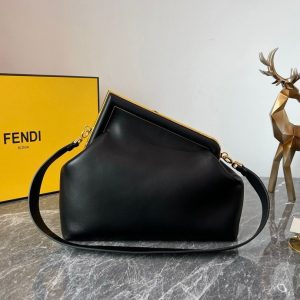 Fendi First Small Black leather bag