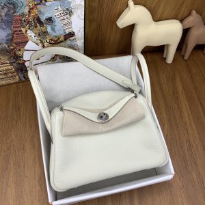 Herm¨¨s Lindy 26 Craie Clemence Palladium Hardware