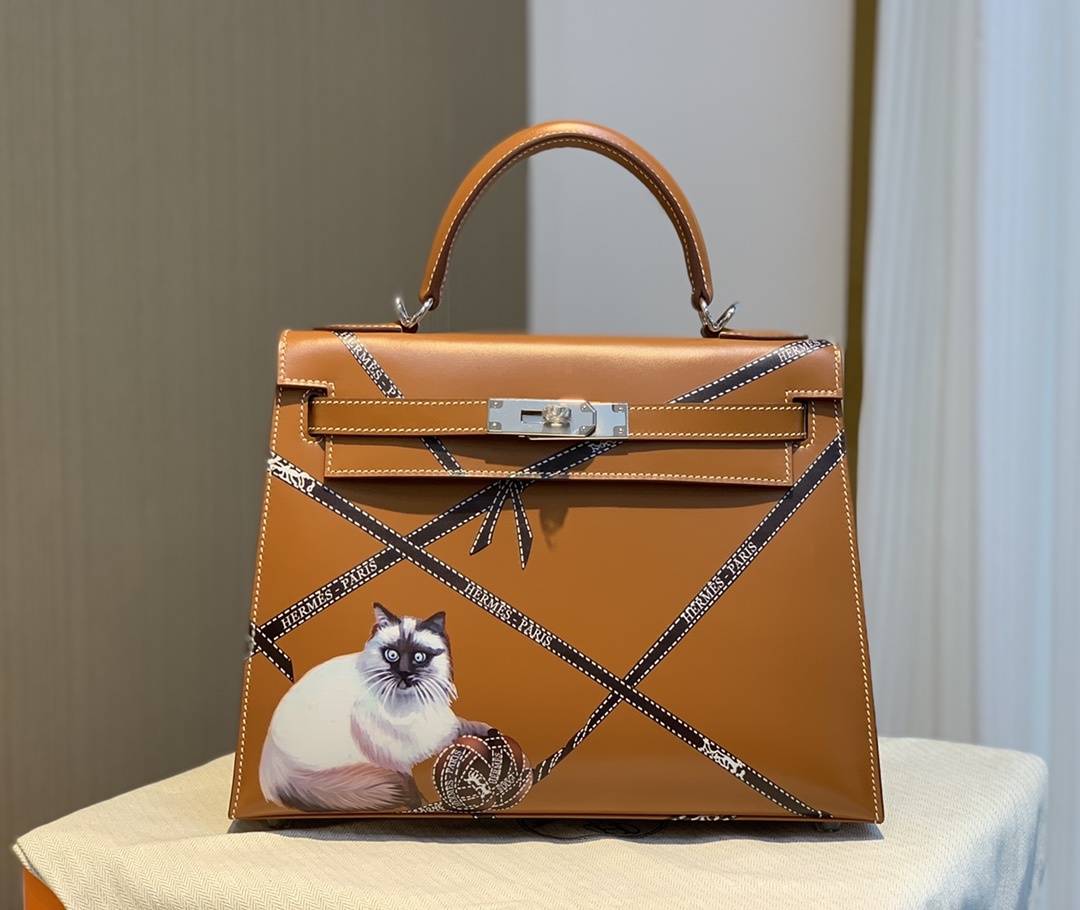 Herm¨¨s Kelly Sellier 28 Gold Box Leather Gold Hardware