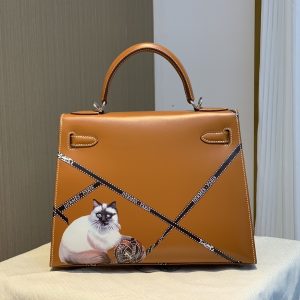 Alternative view of Herm¨¨s Kelly Sellier 28 Gold Box Leather Gold Hardware
