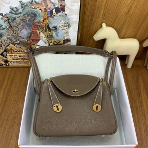 Herm¨¨s Lindy 26 Etoupe Clemence Gold Hardware