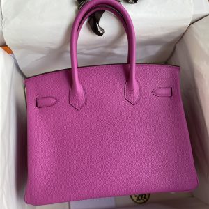 Alternative view of Herm¨¨s Birkin 30 Magnolia Togo Palladium Hardware