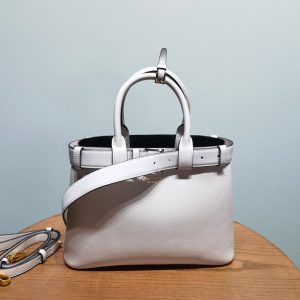 Prada Buckle 1BA434 Small Leather Drawstring Bag 2